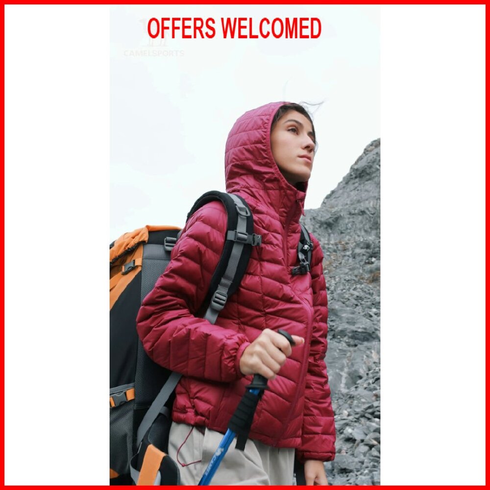 Women's Lightweight Packable Down Puffer Jacket H… - image 8